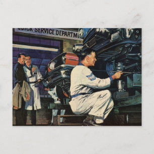 Cartão Postal Mecânico Automático da Vintage Business, Serviç