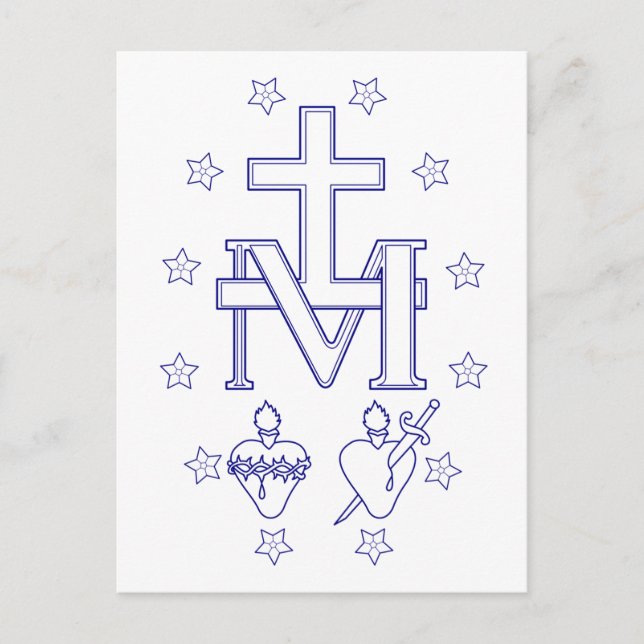 Cartão Postal Medalha de Nossa Senhora das Graves (Frente)