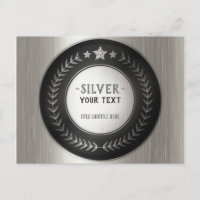 MEDALHA PERSONALIZADA DIY Prata ADICIONE SEU LOGOT