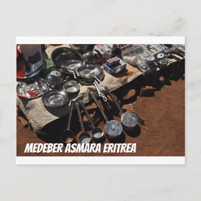 Cartão postal Medeber Asmara Eritreia (Frente)