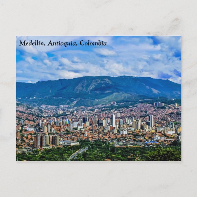 Cartão Postal Medellín, Antioquia, Colômbia (Frente)