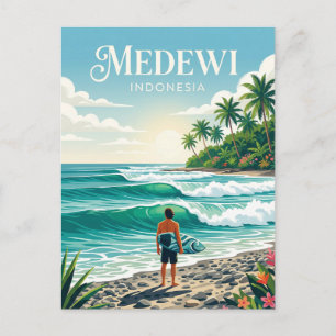 Cartão Postal Medewi Indonésia
