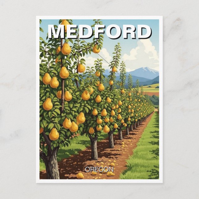 Cartão Postal Medford Oregon Travel Postcard (Frente)
