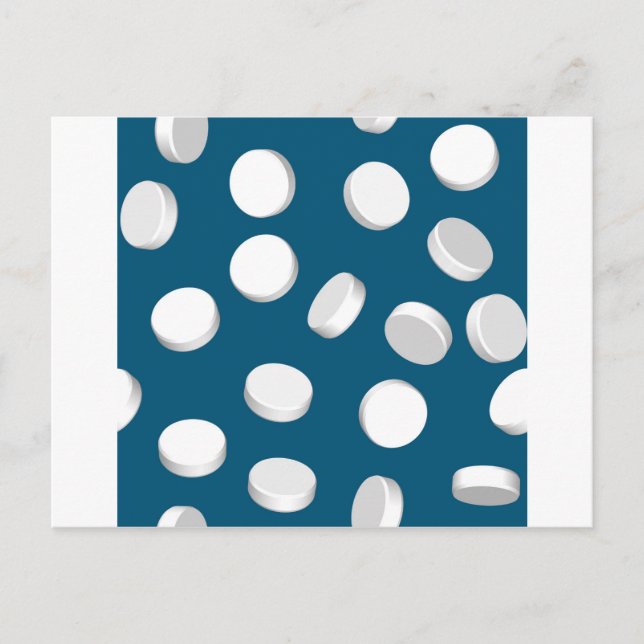 Cartão Postal medicamentos para pílulas azuis (Frente)