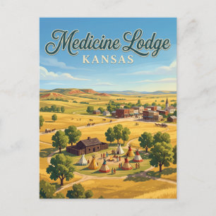 Cartão Postal Medicine Lodge, Kansas