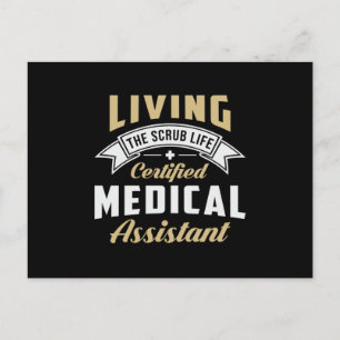 Cartão Postal Médico Assistente Médico de Enfermeiro de Medici