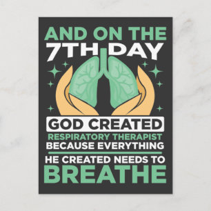 Cartão Postal Médico da Saúde com Terapêutica Respiratória
