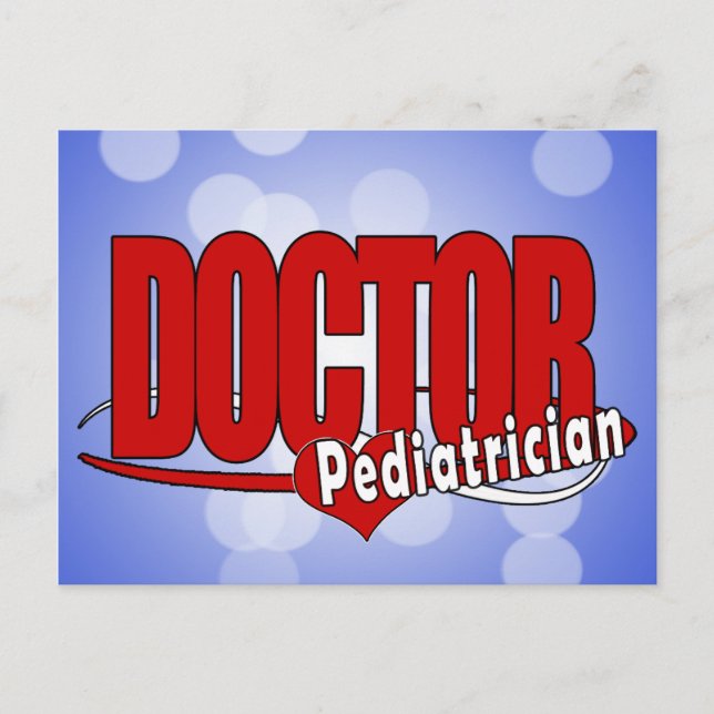 CARTÃO POSTAL MÉDICO DE LOGOTIPO PEDIATRICIAN (Frente)