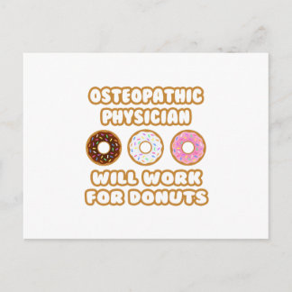 Cartão Postal Médico Osteopático.. Trabalhará Para Rosquinha