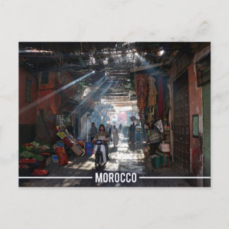 Cartão Postal Medina de Marraquexe - Almas Marraquexe, Marrocos
