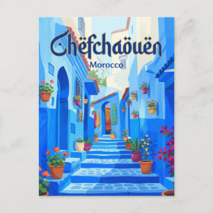 Cartão Postal Medina de Xauen Marrocos