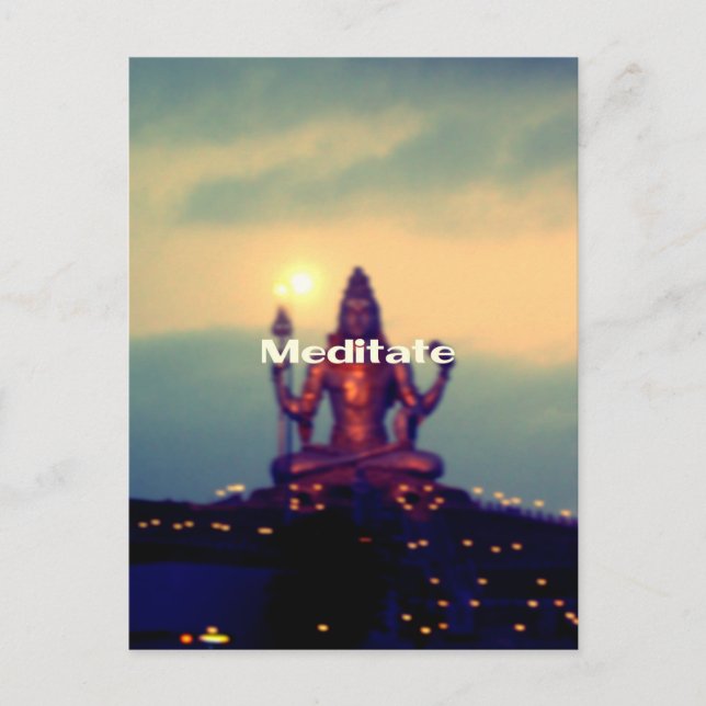 Cartão Postal Meditação (Frente)