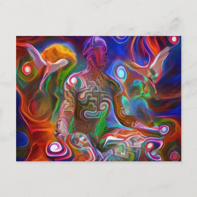 Cartão Postal Meditação (Frente)