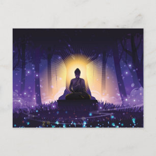 Cartão Postal Meditação de Buda