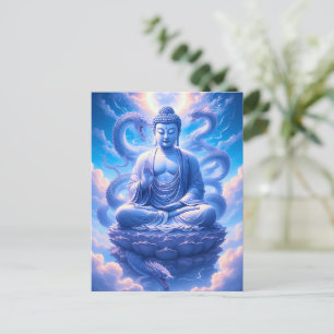 Cartão Postal Meditação do Buda do Dragão Místico
