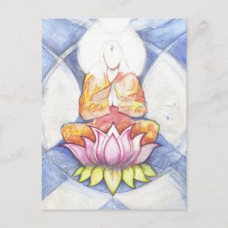 Cartão Postal Meditação Lotus