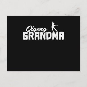 Cartão Postal Meditação Qigong Avó Qi