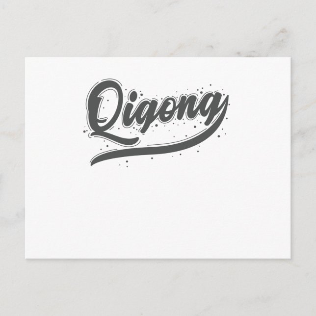 Cartão Postal Meditação Qigong da China (Frente)