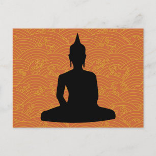 Cartão Postal Meditando Buda