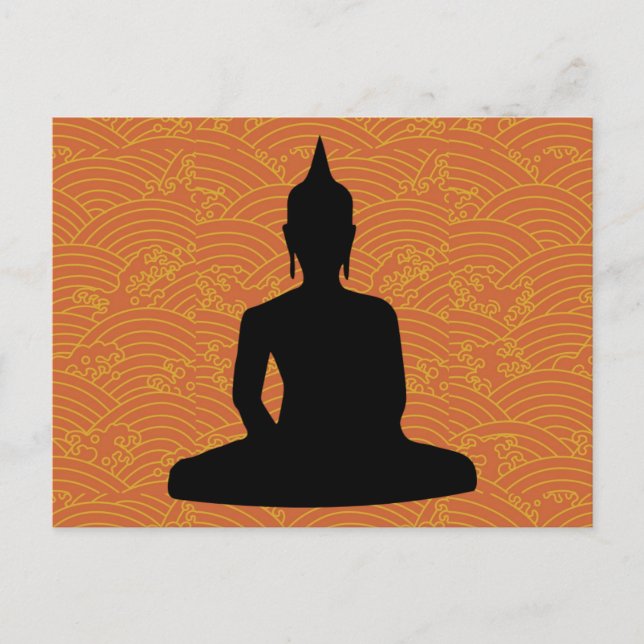 Cartão Postal Meditando Buda (Frente)