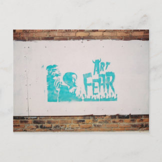 Cartão Postal medo da arte