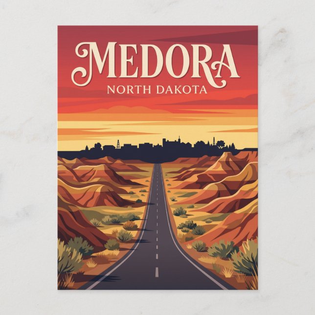 Cartão Postal Medora EUA (Frente)