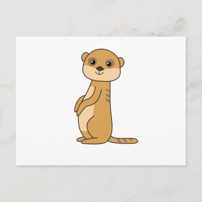 Cartão Postal Meerkat Sweet Animal For Children (Frente)