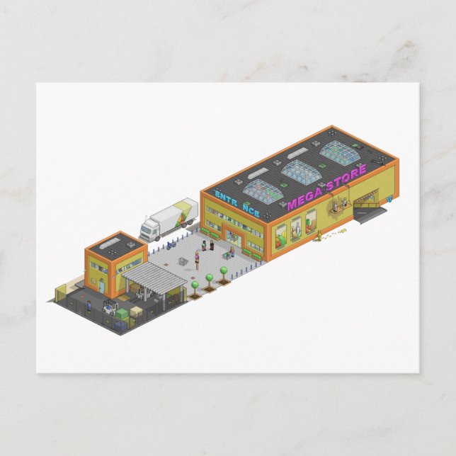 Cartão Postal Megastore (Frente)