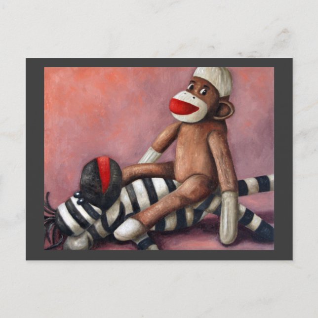 Cartão Postal Meias sujas 3 a jogar sujo (Frente)