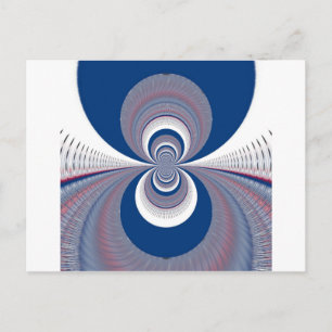 Cartão Postal Meio Azul