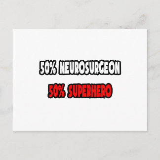 Cartão Postal Meio neurocirurgião... Half Superherói