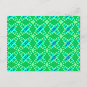 Cartão Postal Meio século Atômica moderno - Jade Green
