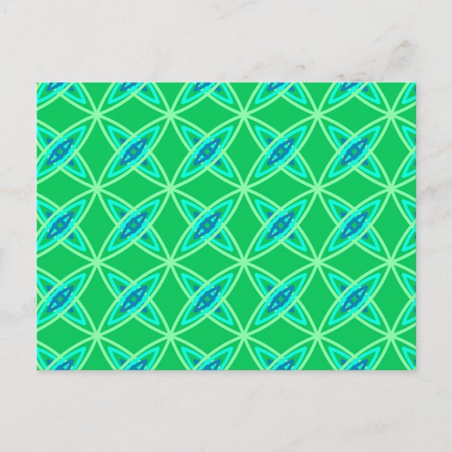 Cartão Postal Meio século Atômica moderno - Jade Green (Frente)