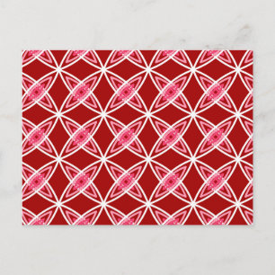 Cartão Postal Meio século Atômica moderno - Vermelho escuro