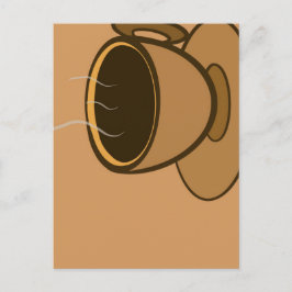 Cartão Postal Meio século Moderno Café Marrom