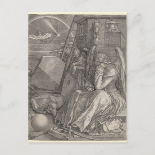 Cartão Postal Melancholia I, Engraçada por Albrecht Durer