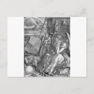 Cartão Postal Melancholia por Albrecht Durer