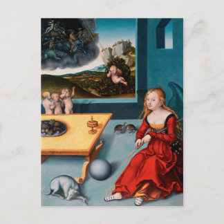 Cartão Postal Melancholy de Lucas Cranach, o Velho