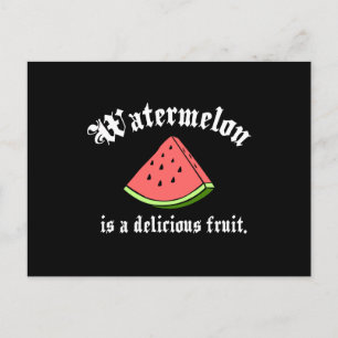 Cartão Postal Melancia É Uma Fruta Deliciosa