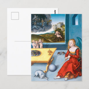 Cartão Postal Melancolia Lucas Cranach, o Velho