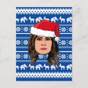 Cartão Postal MELANIA TRUMP Christmas