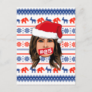 Cartão Postal MELANIA TRUMP Natal