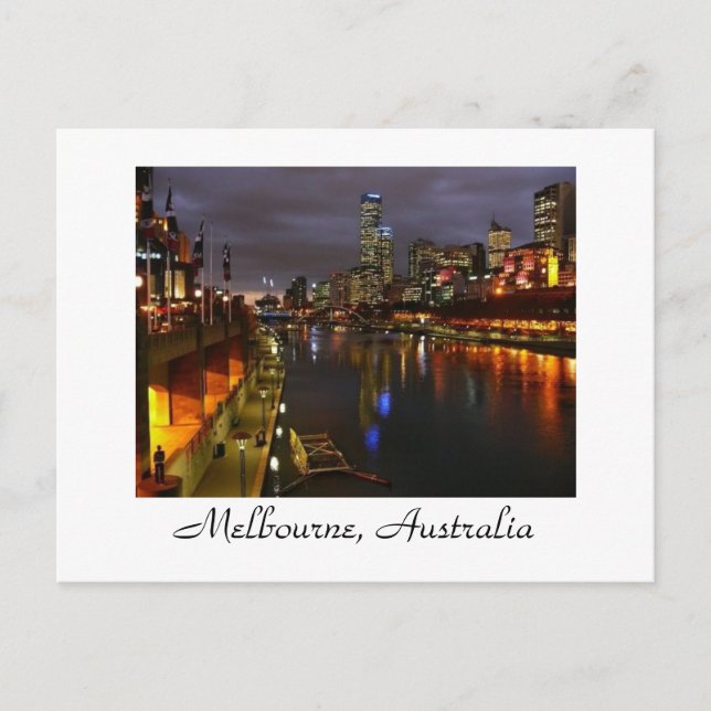 Cartão Postal Melbourne, Austrália (Frente)