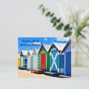 Cartão Postal Melbourne, Austrália, Brighton Beach,