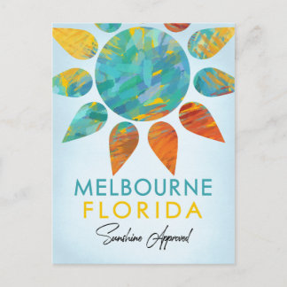 Cartão Postal Melbourne Florida Sunshine Viagem