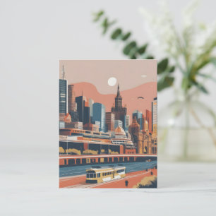 Cartão Postal Melbourne poster vintage