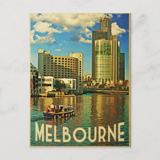 Cartão Postal Melbourne Skyline Austrália