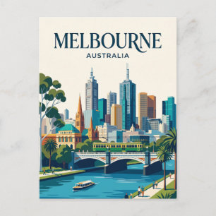 Cartão Postal Melbourne, Vitória, Austrália Austrália