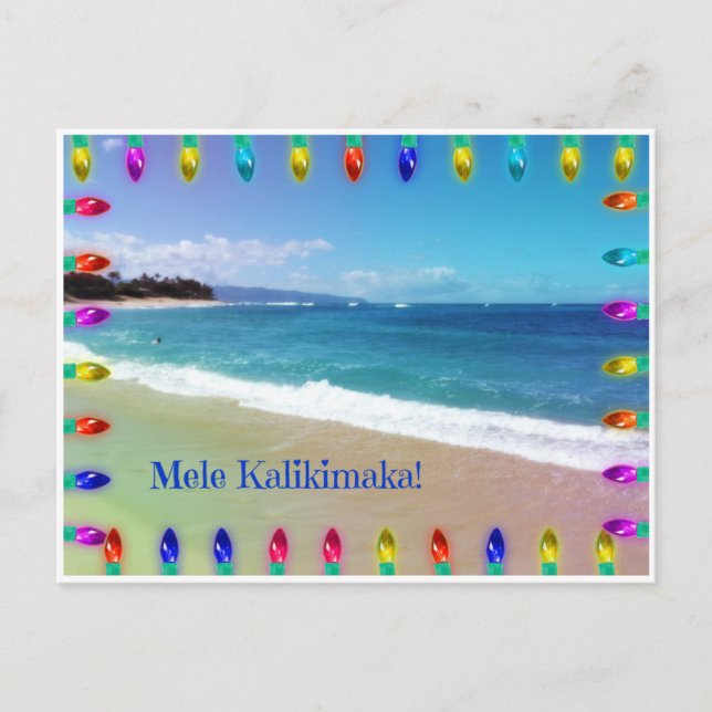 Cartão Postal Mele Kalikimaka! (Frente)