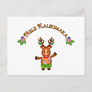Cartão Postal Mele Kalikimaka Deer